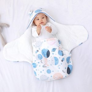 Baby Cuddle Cartoon Pure Cotton Newborn Baby Wrap Blankets Newborn Sleep Sack Butterfly Swaddling Sleeping Bag Baby Sleeping Bag