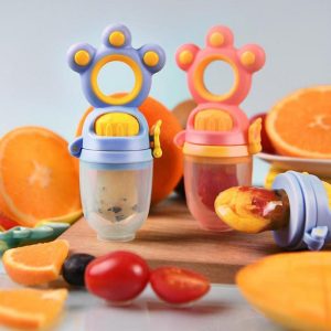 Baby Food Supplement Pacifier Feeding Bottle Spoon Juice Extractor Cup Molars Silicone Gum Fruit Vegetable Bite Eat Auxiliary
