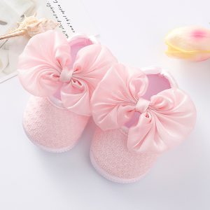 Baby Girls First Walkers Soft Toddler Shoes Infant Toddler Bowknot Walkers Shoes Princess Shoes Infant Prewalker Baby Shoes 2022