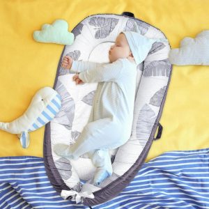 Baby Support Pillow Cotton Baby Sleep Bed Comfortable Bed Machine Washable Strong Zipper Adjustable Size Suitable For Newborn