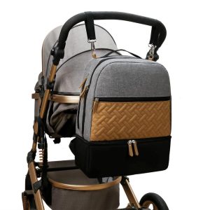 Diaper Backpack For Mom Insulated Maternity Baby Changing Bags Multifunction Baby Travel Bag Large Carrier For Wet Wipes