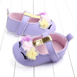 Fashion Brand Baby Girl Shoes Soft Sole Toddler Flower Princess Dress Shoe Infant For 1 Year Old Newborn Footwear Birthday Gifts