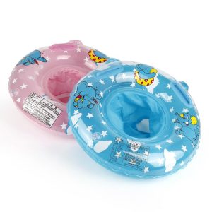 Inflatable Baby Swimming Ring Baby Accessories Kid Swimming Pool Circle Bathing Toy Inflatable Double Raft Rings Toy For Toddler