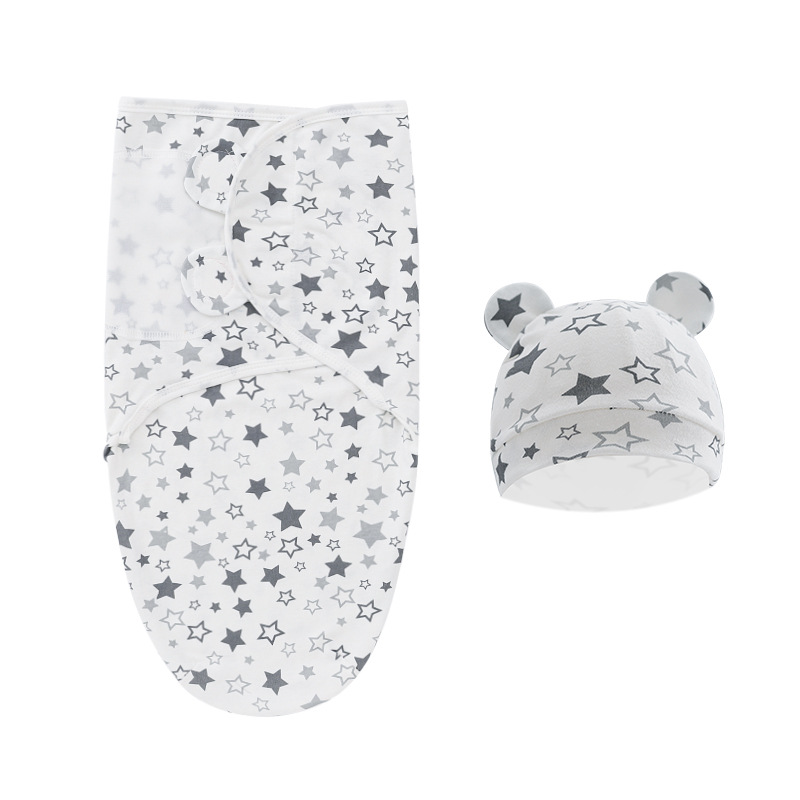 100-Organic-Cotton-Baby-Swaddle-Blanket-Swaddle-Wrap-Hat-Set-for-Infant-Adjustable-Newborn-Swaddle-Baby-1.jpg
