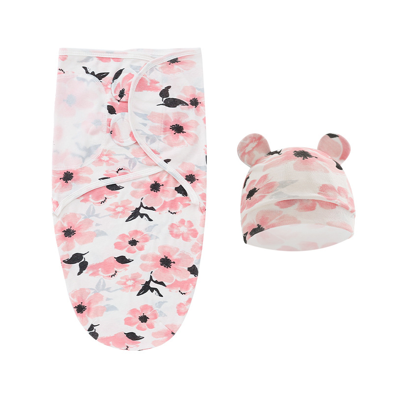 100-Organic-Cotton-Baby-Swaddle-Blanket-Swaddle-Wrap-Hat-Set-for-Infant-Adjustable-Newborn-Swaddle-Baby-2.jpg