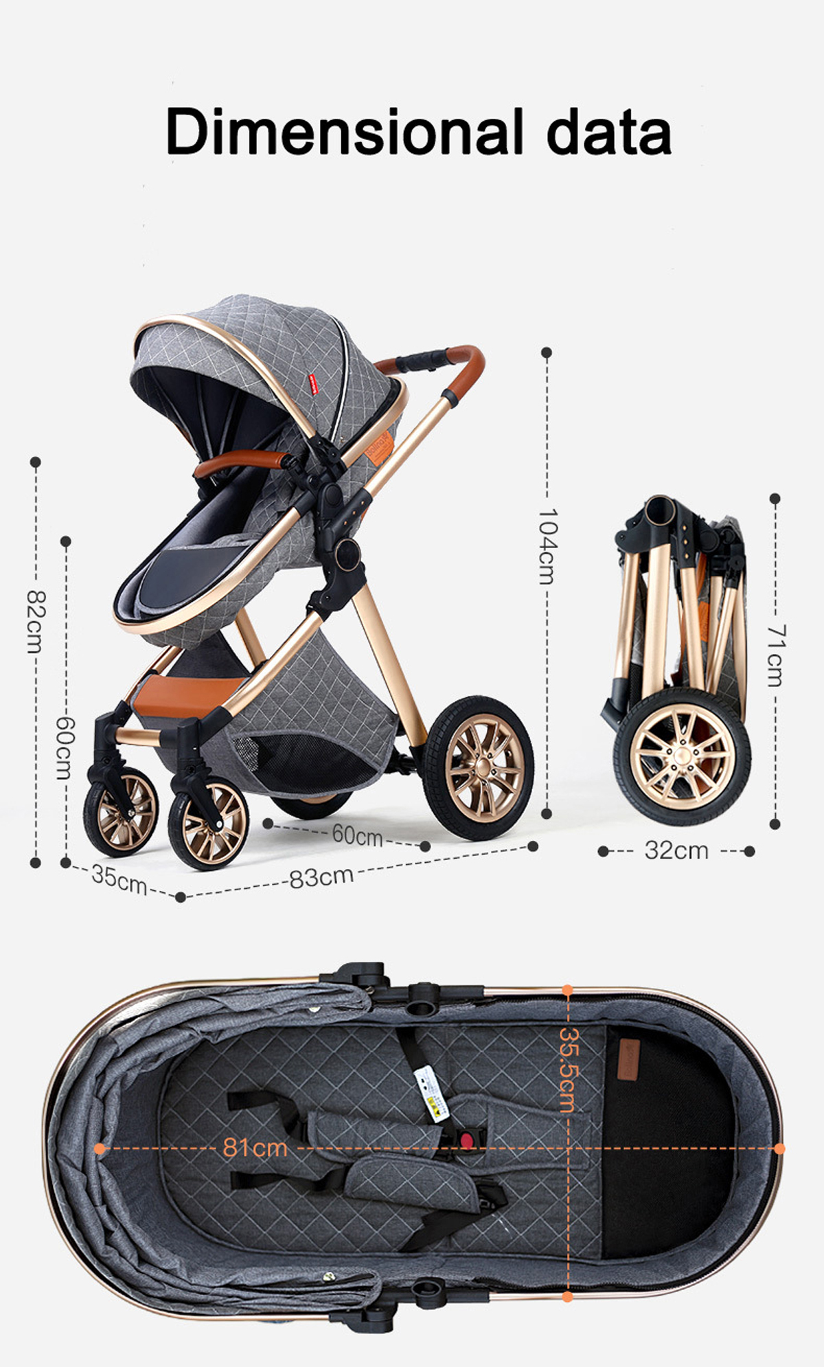 Luxury-Portable-Travel-Pram-3-in-1Baby-Stroller-High-Landscape-Baby-Pushchair-Baby-Travel-Stroller-Newborn-3