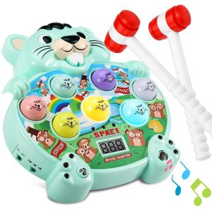Mole Game for Baby Interactive Pounding Toy Interactive Whack A Frogs Fun Hammering Game Early Development Learning Gift