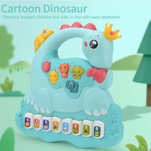 Baby Toys Dinosaur Piano Music Light Up Toys for Boys Girls Infant Toys,Interactive Piano Keyboard Toys for Baby GIifts